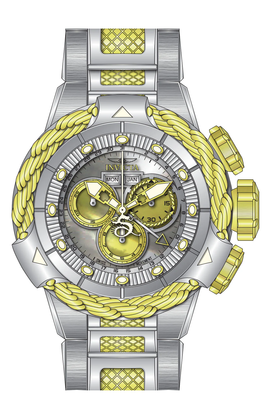 Parts for Invicta Subaqua Alpha Men 36000 - Image 2
