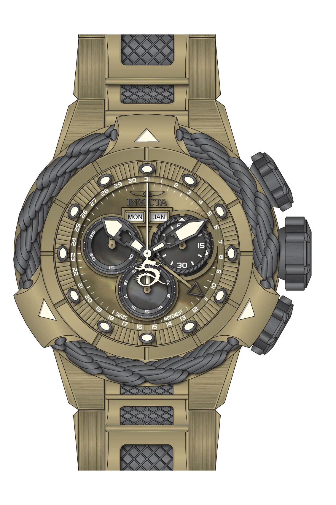 Parts for Invicta Subaqua Alpha Men 36004 - Image 2