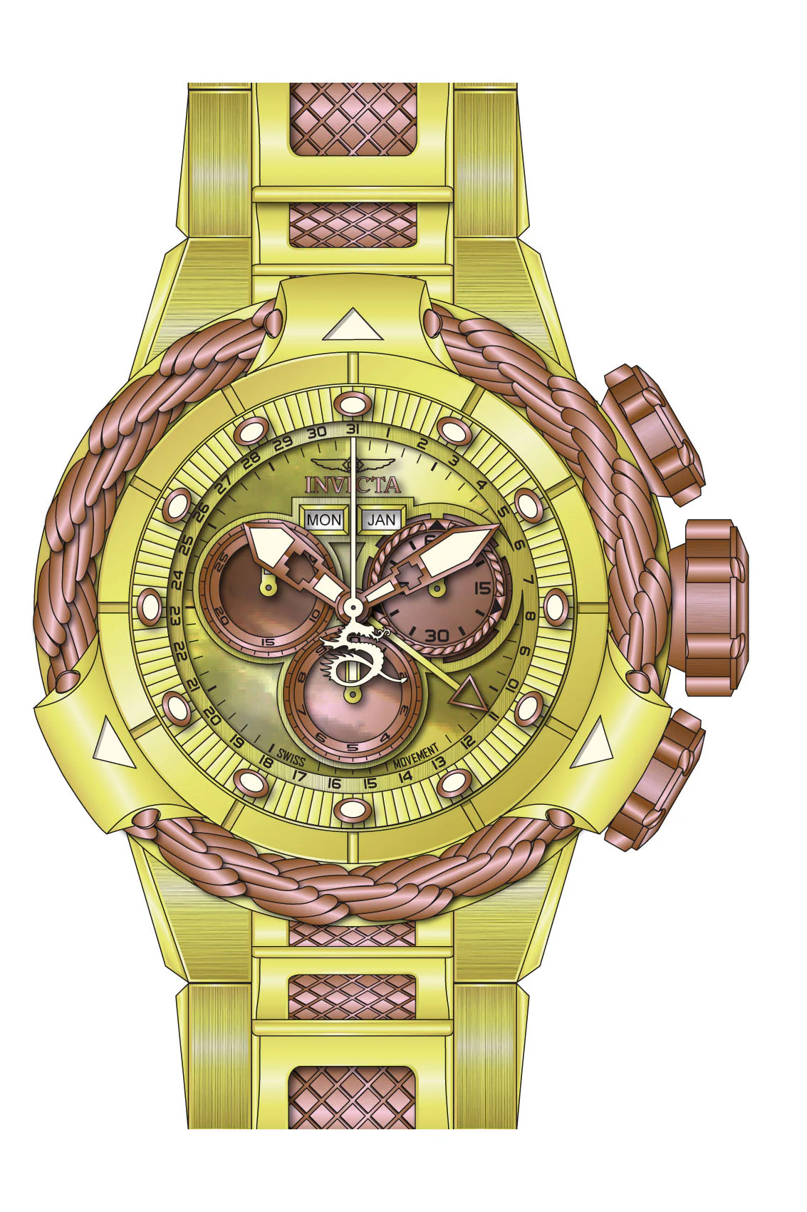 Parts for Invicta Subaqua Alpha Men 36006 - Image 2