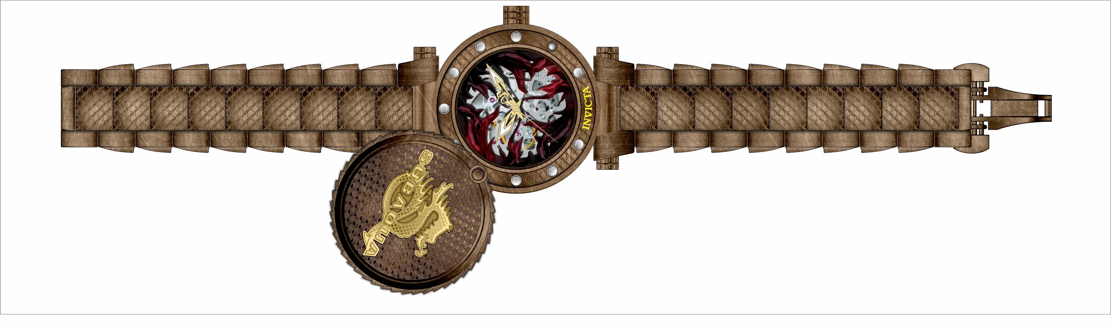 Parts for Invicta Subaqua Men 34389