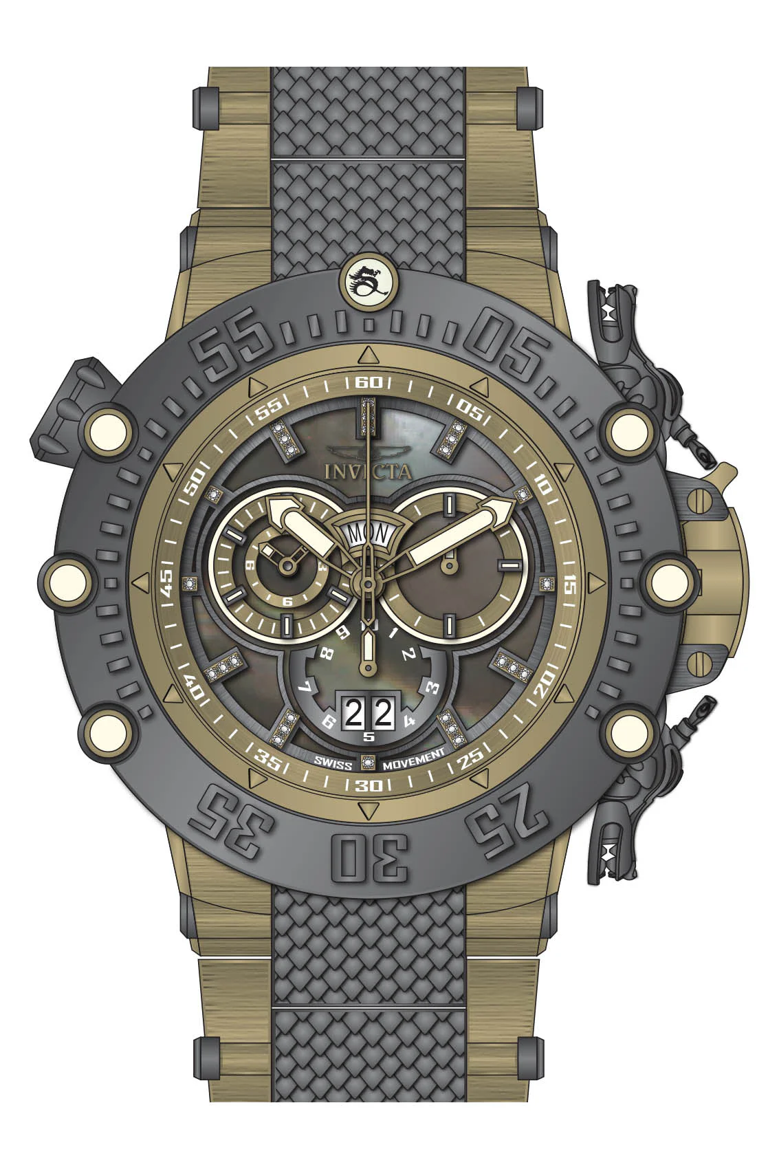 Parts for Invicta Subaqua Men 35227 - Image 2