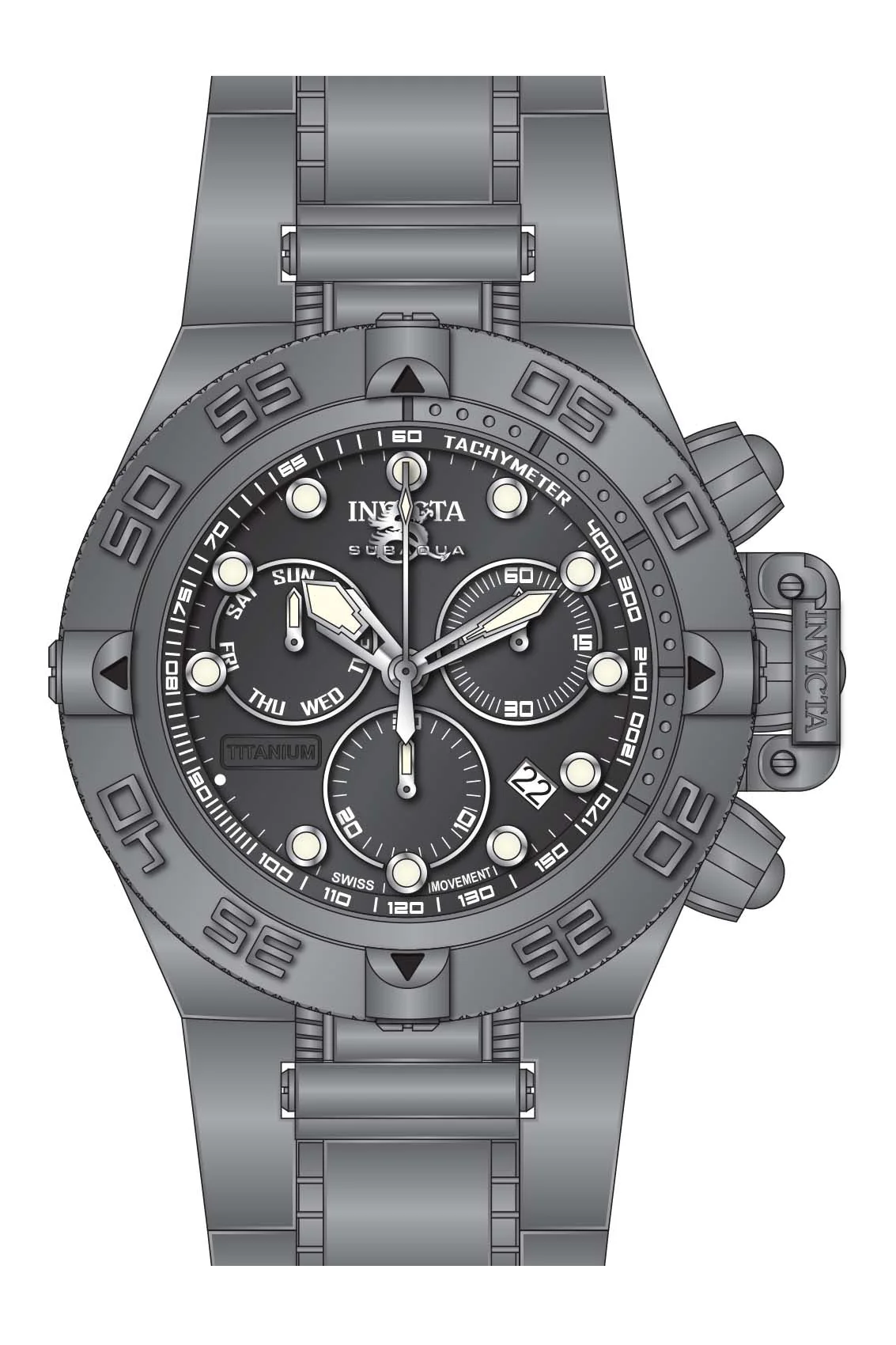 Parts for Invicta Subaqua Noma IV Men 33722 - Image 2