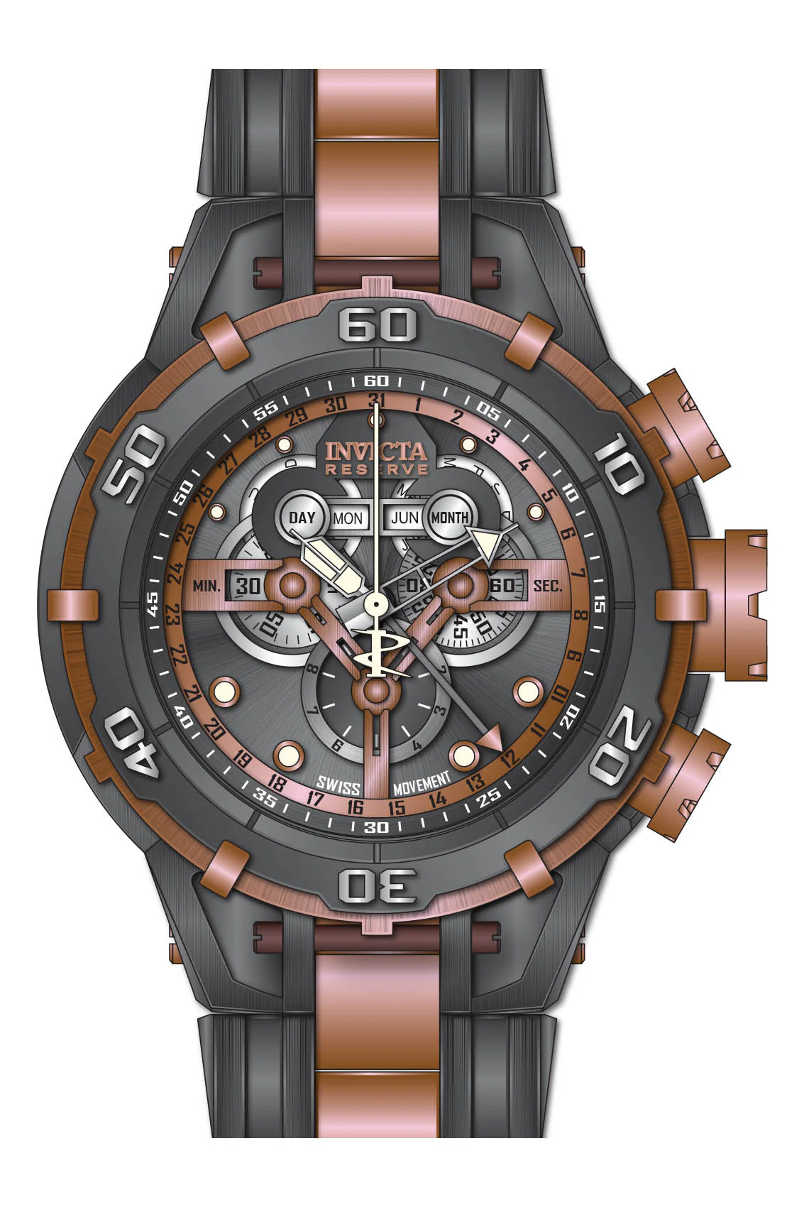 Parts for Invicta Subaqua Ocean Warrior Men 35627 - Image 2